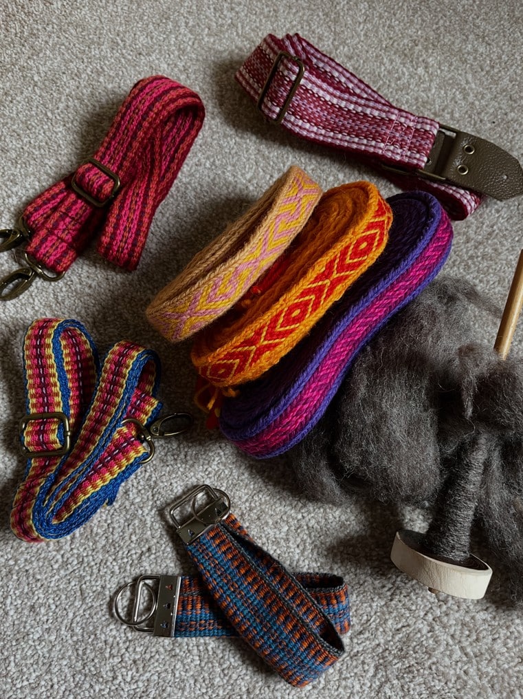 Handwoven straps and keyrings